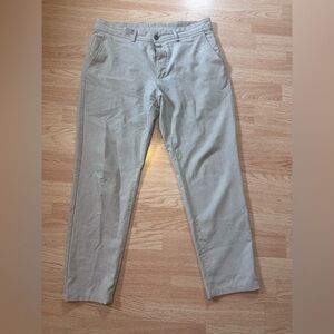 Zara Gray Cotton Blend‎ Trousers with Modern Fit Size 32